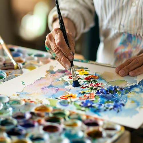 How to Paint with Watercolors to Combat Stress