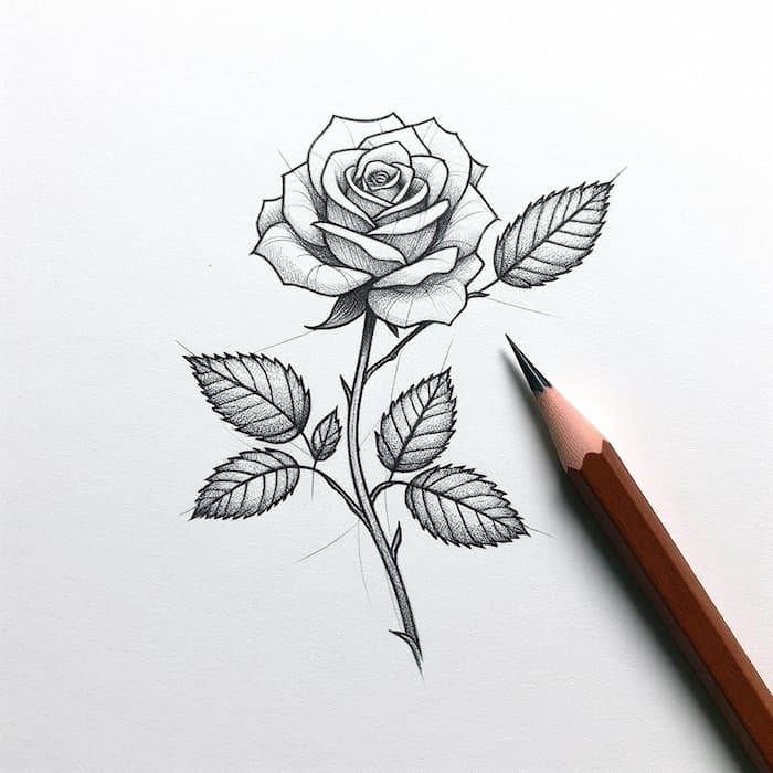 Cómo dibujar una rosa